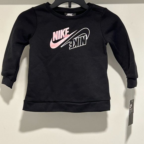 NIKE ARTIC PUNCH & BLACK WITH SWOOSH SWEAT TOP - Picture 6 of 11